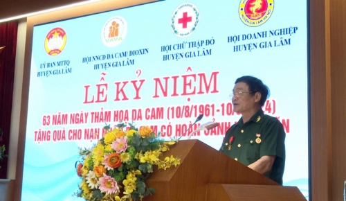 HUYỆN HỘI GIA LÂM TỔ CHỨC KỶ NIỆM 63 NĂM THẢM HOẠ DA CAM Ở VIỆT NAM