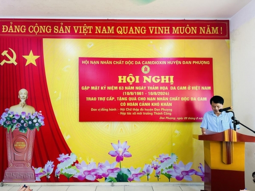 HUYỆN HỘI ĐAN PHƯỢNG KỶ NIỆM 63 NAM THẢM HỌA DA CAM Ở VIỆT NAM (10/8/1961 - 10/8/2024)