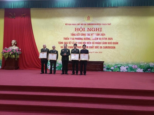 HỘI NẠN NHÂN CHẤT ĐỘC DA CAM/DIOXIN HUYỆN THẠCH THẤT TỔNG KẾT NĂM 2024, TRIỂN KHAI NHIỆM VỤ CÔNG TÁC NĂM 2025