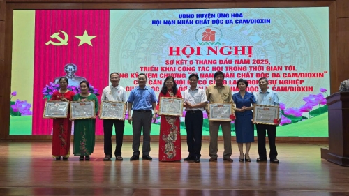 HUYỆN HỘI ỨNG HÒA TỔ CHỨC HỘI NGHỊ SƠ KẾT HOẠT ĐỘNG CÔNG TÁC HỘI 6 THÁNG ĐẦU NĂM 2025